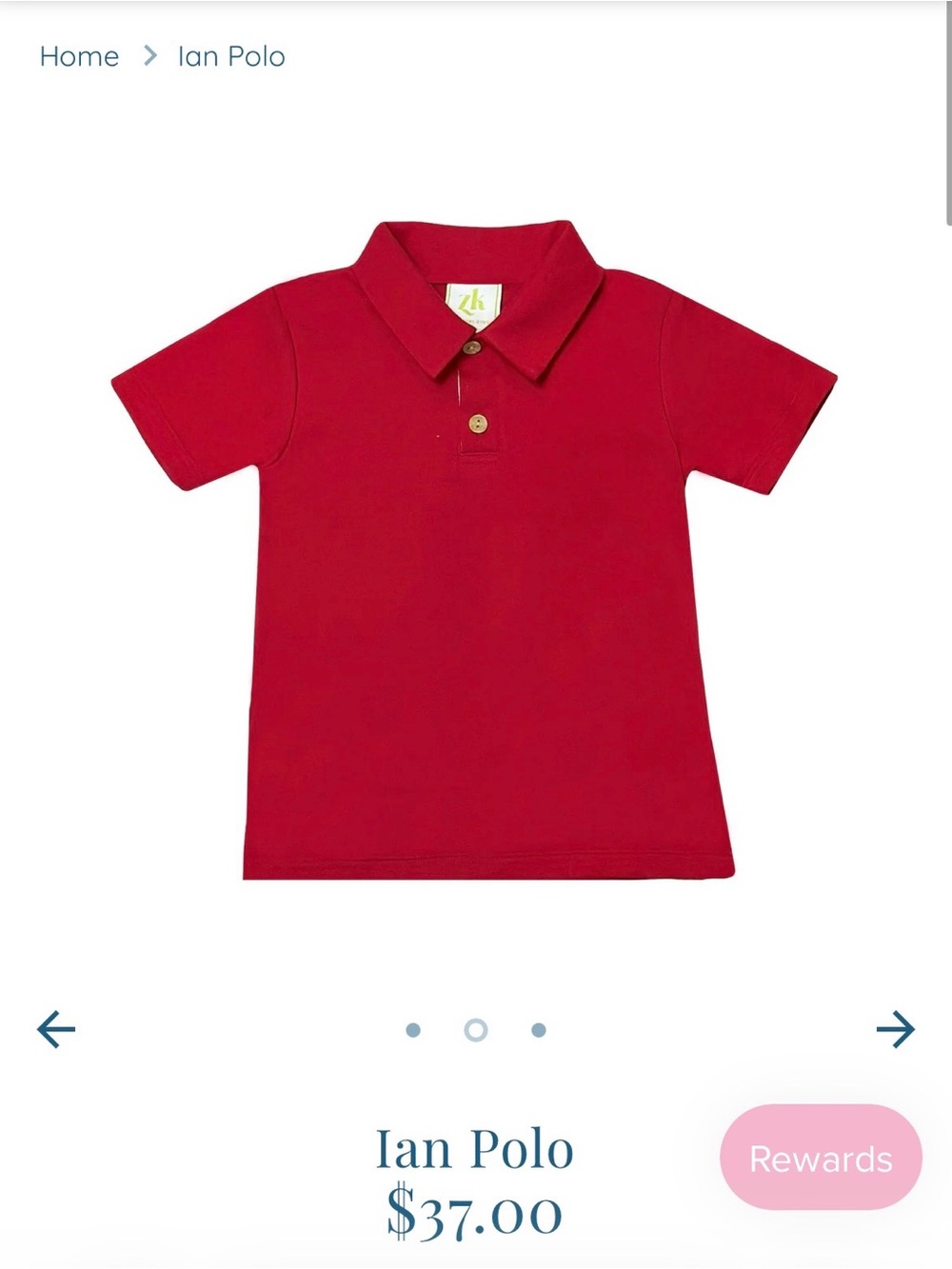 Zuccini Kids Ian Polo in Red